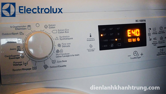 Bảng mã lỗi máy giặt electrolux cách khắc phục nhanh nhất