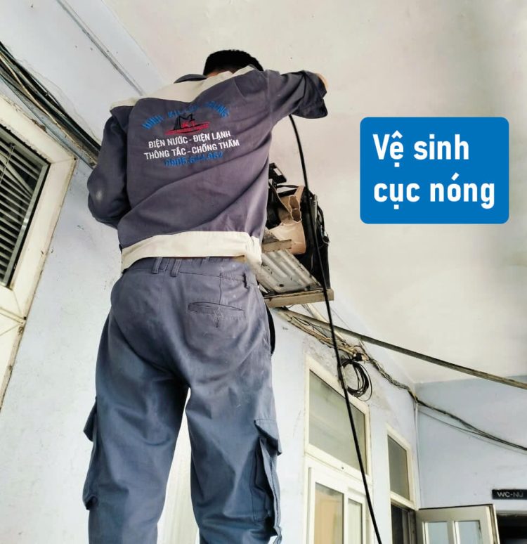ve sinh cuc nong dieu hoa